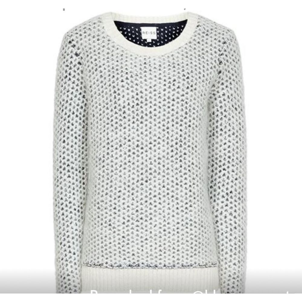 REISS Mohair Honeycomb Sweater Size XS